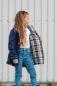 Preview: Baumwoll-Flanell Maverick Schwarz/Beige Karo von Swafing